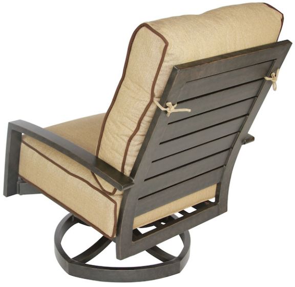 Quincy Outdoor Patio 6pc Loveseat Club Swivel Rockers End Tables