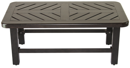 Coffee Table with Size Antique Bronze Finish 21x42 Series 4000