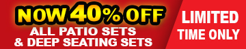 Patio Furniture Sale 40% Off