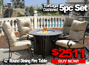 5 piece fire table set